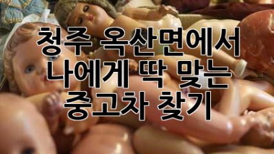 청주 옥산면에서 나에게 딱 맞는 중고차 찾기!